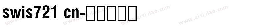 swis721 cn字体转换